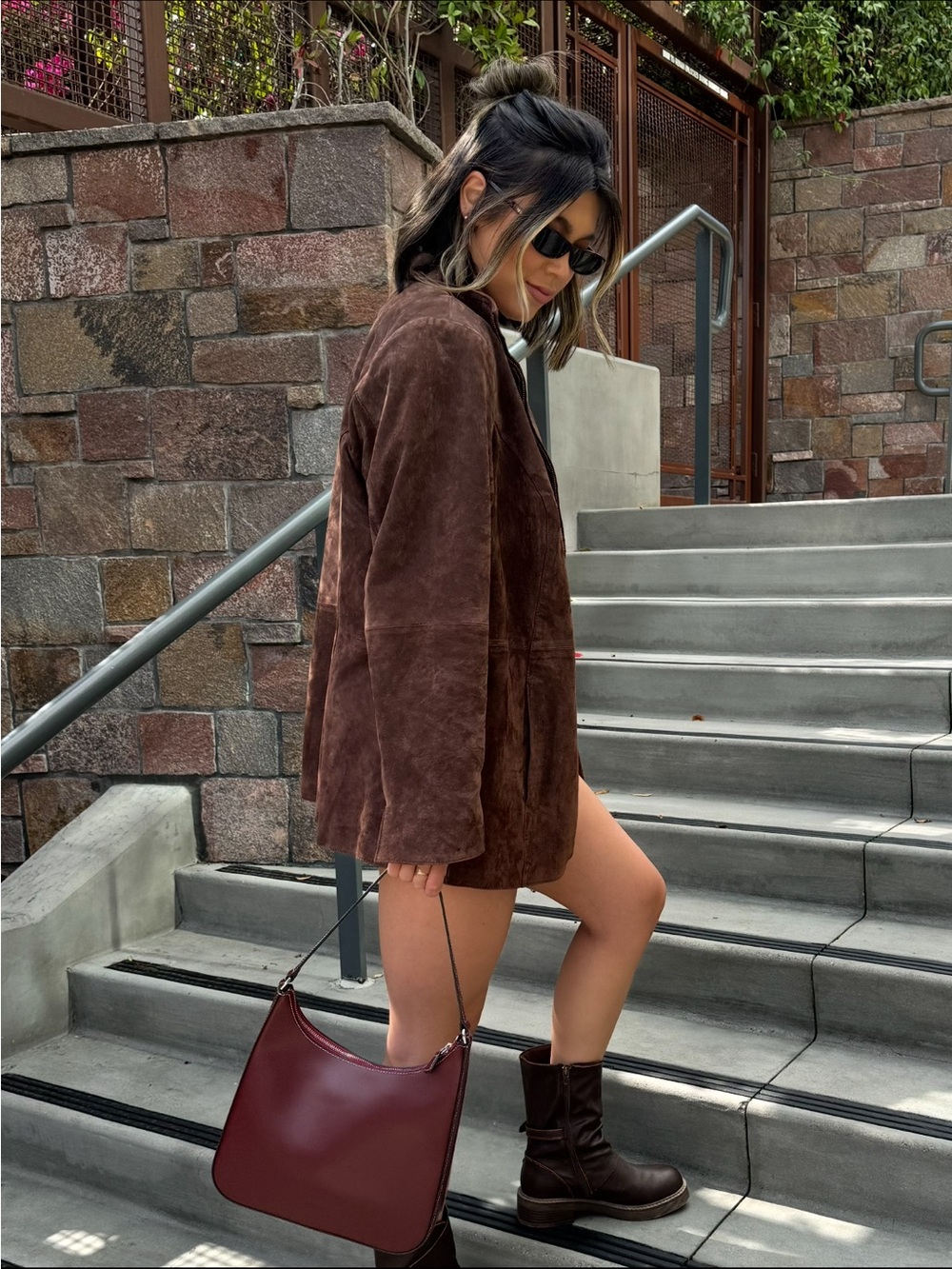 Vintage Cold Water Creek Brown Suede Jacket